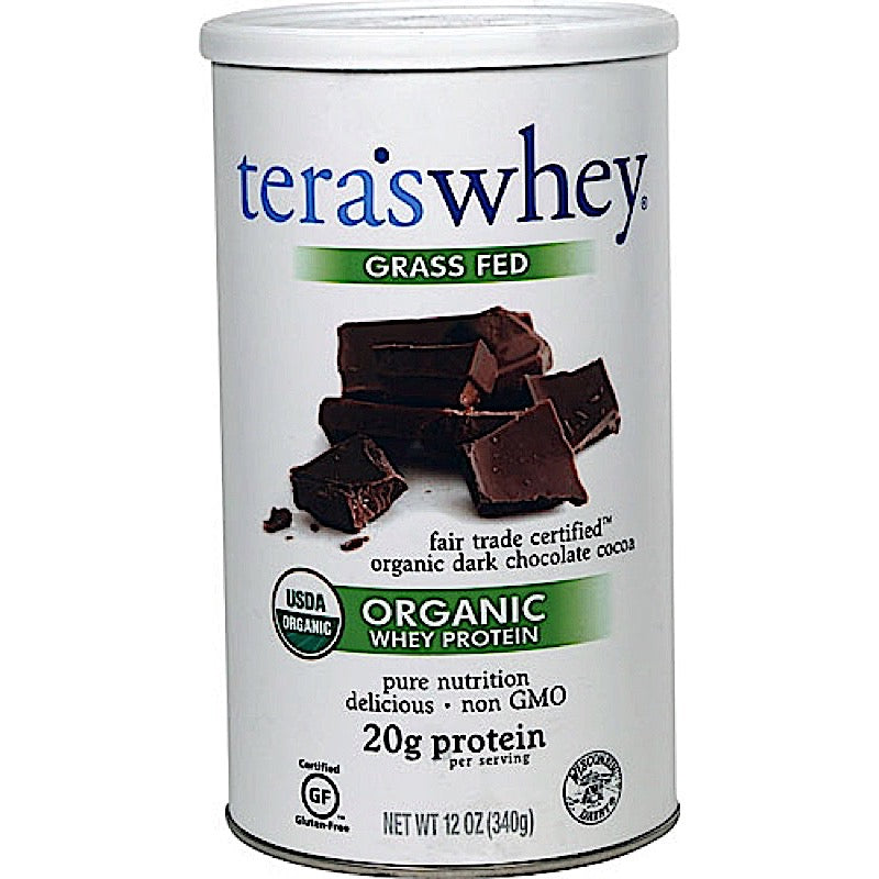 Teras Whey, Organic Cow Whey Fair Trade Dark Chocolate, 12 Oz UPC 850628002302 | Hilife Vitamins